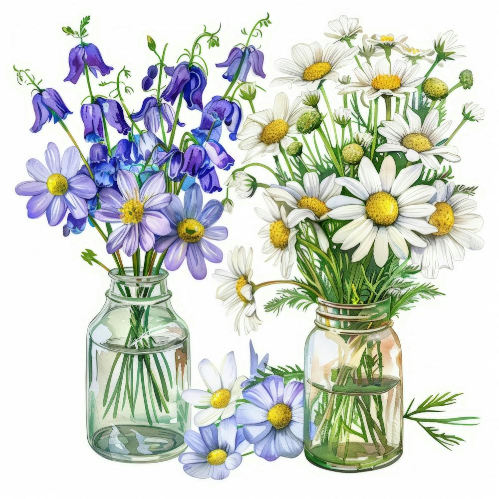 Wildflowers In Jars