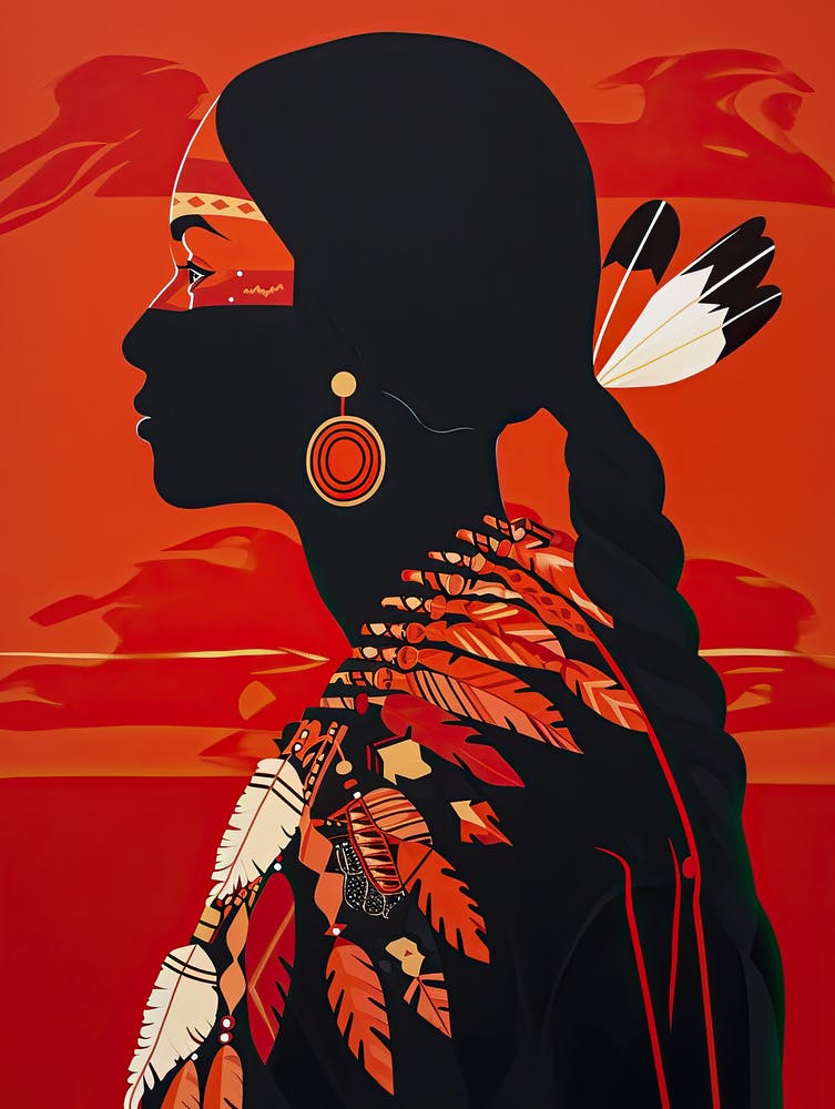 Huron Harmony; A Minimalist Study ! Native American Art