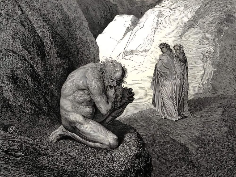 Gustave Dore - Inferno Canto 7 Remastered Detail | Biblical Gothics by Gustave Doré | Dante's Inferno Paradiso Rose in HD