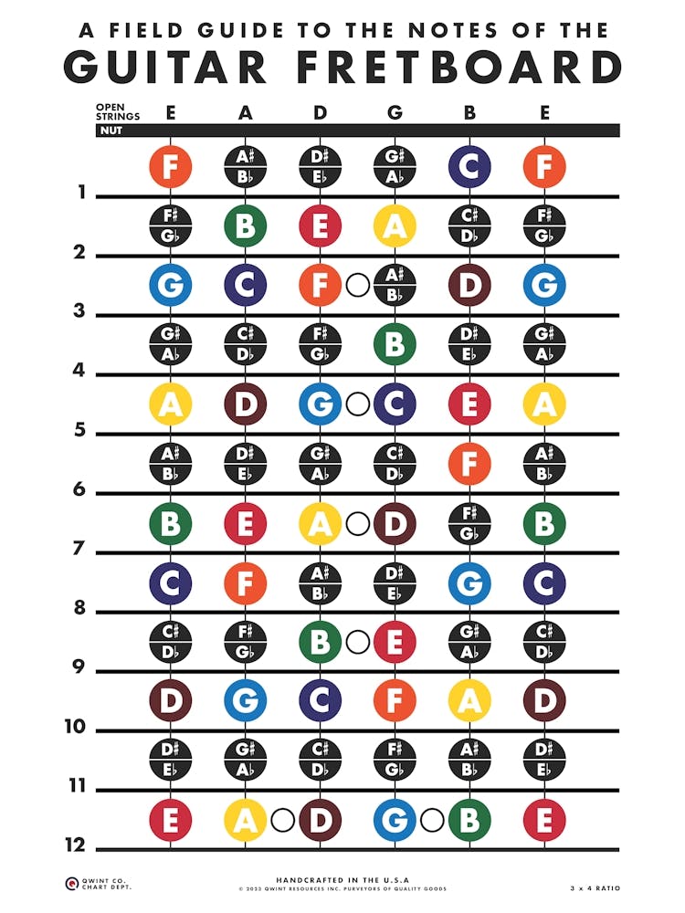 Field Guide to Guitar Fretboard Notes