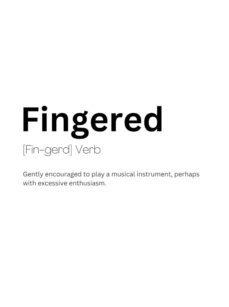 Fingered Définition Signification
