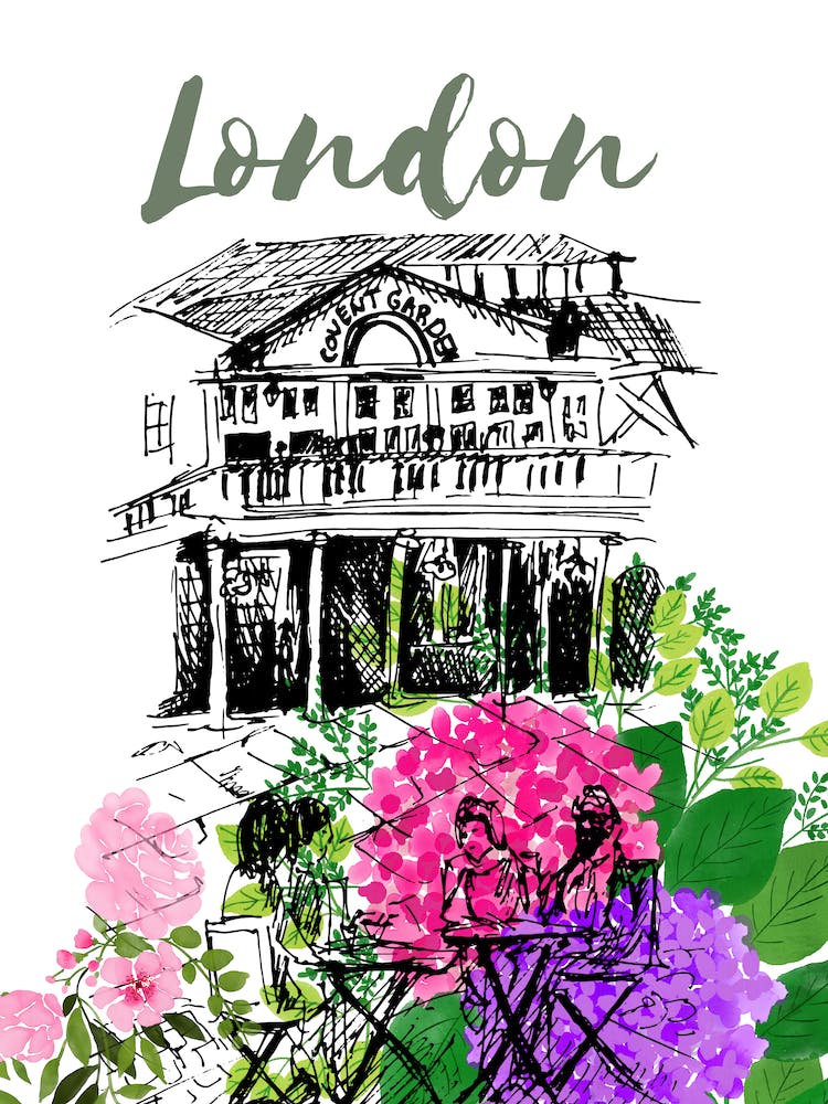 Covent Garden Flowers London England