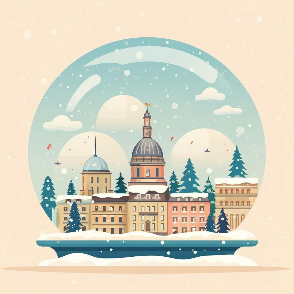 Geneva Switzerland Snowglobe