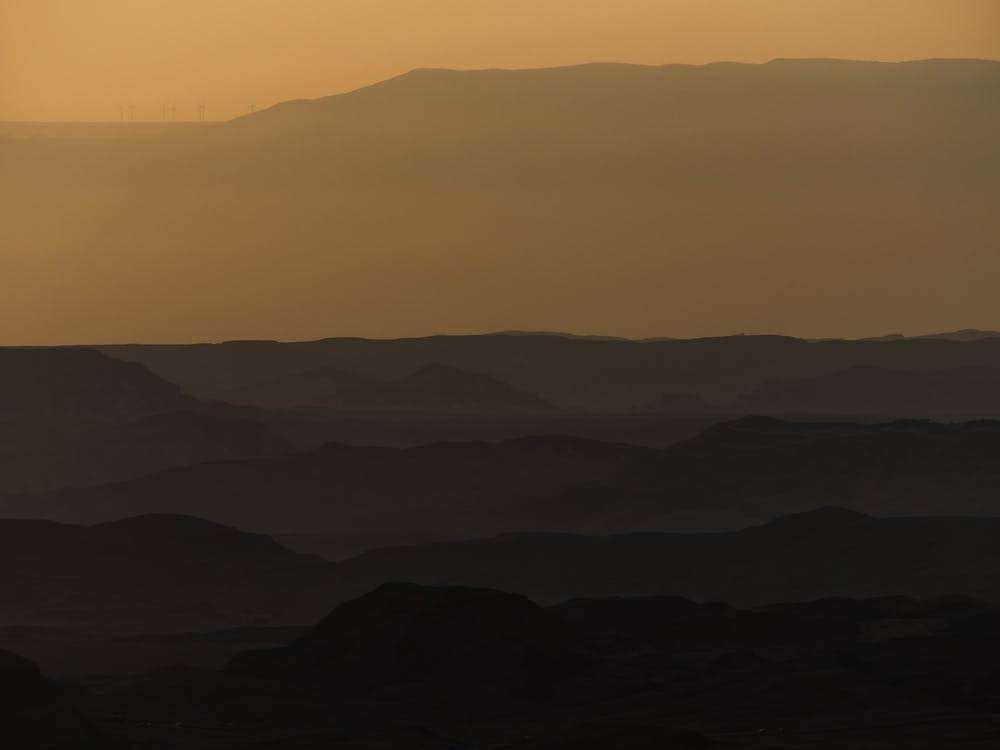 Sunrise over Ramon crater #2