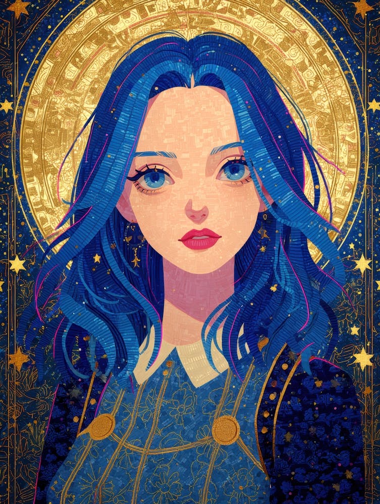 Blue Haired Girl 19