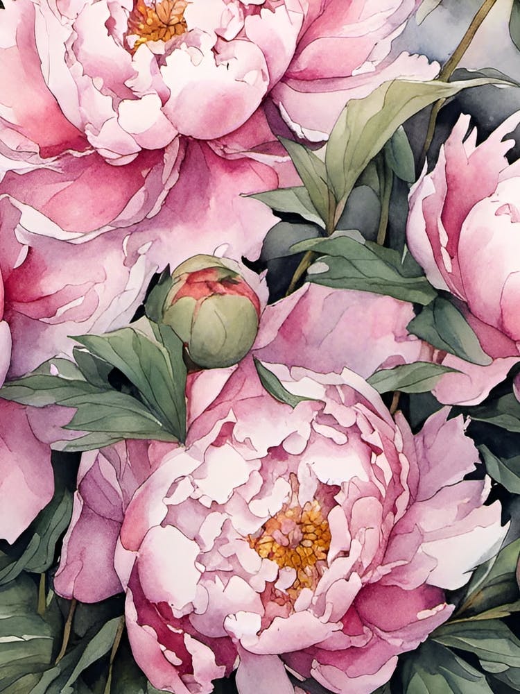 Rosa Pfingstrosen