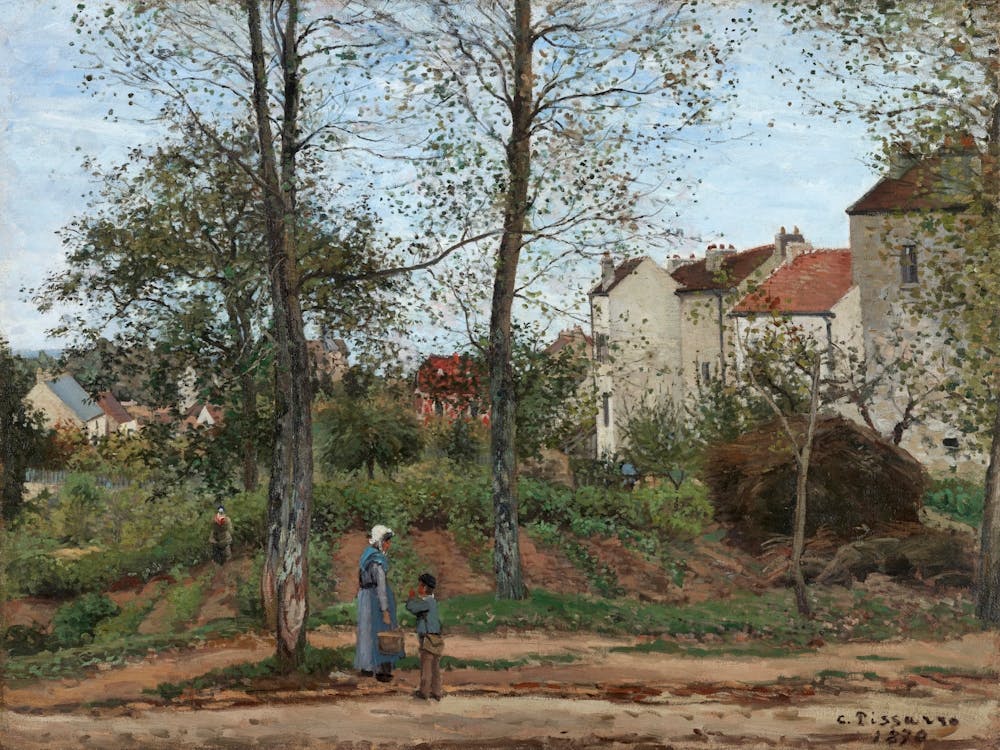 Landscape At Louveciennes (Autumn) (1870), Camille Pissarro
