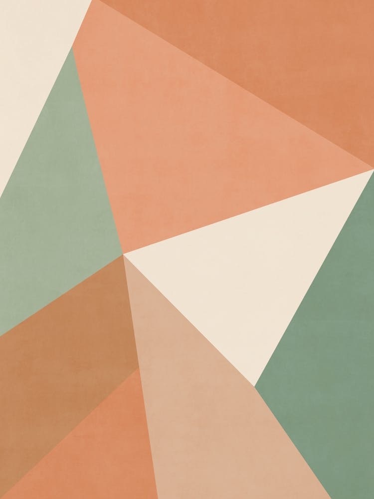 Abstract Geometric - Terracotta 02