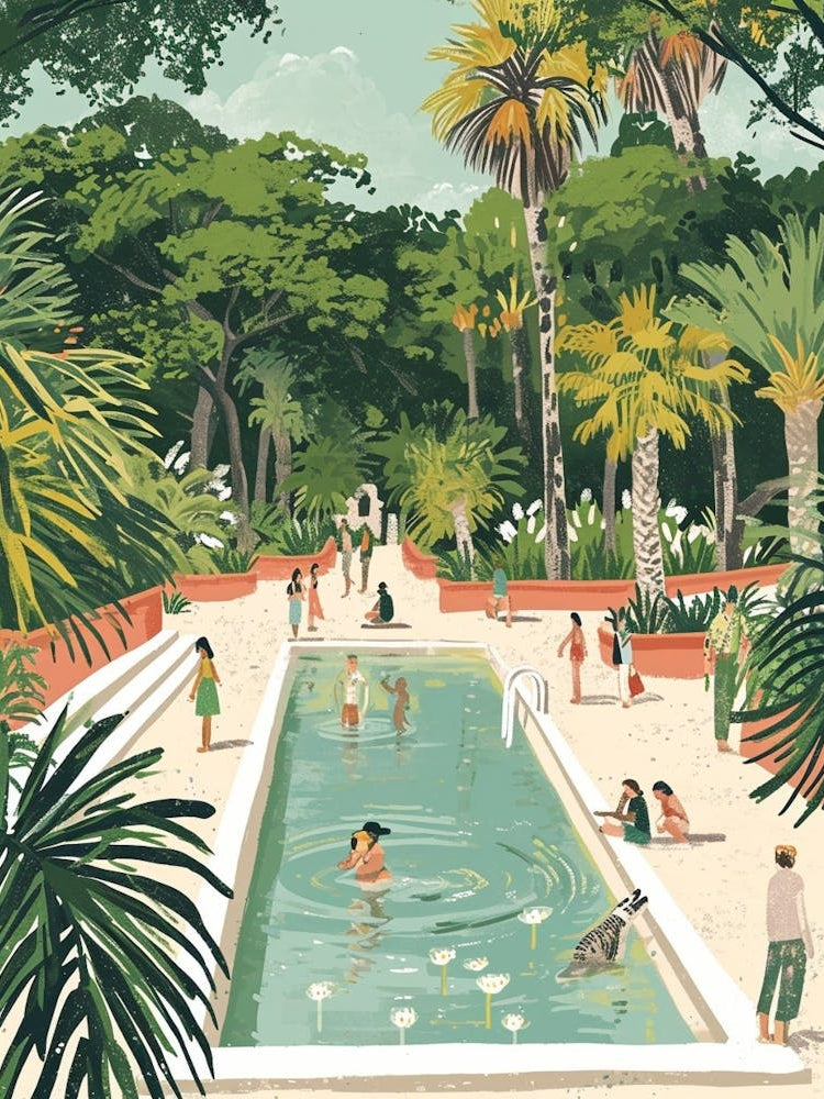 Audubon Park And Zoo Storybook Illustration 7