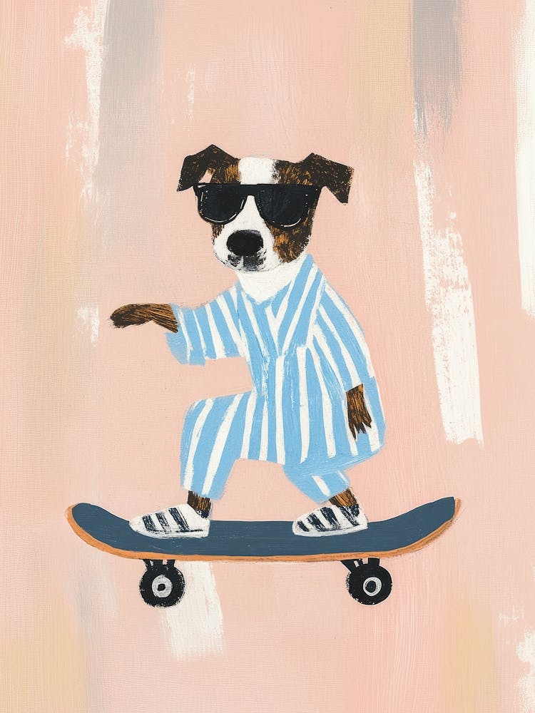 Skateboard Dog
