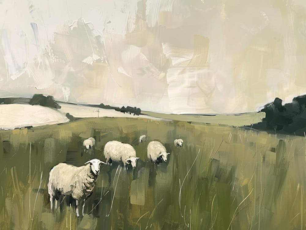 Sheep In A Field 1