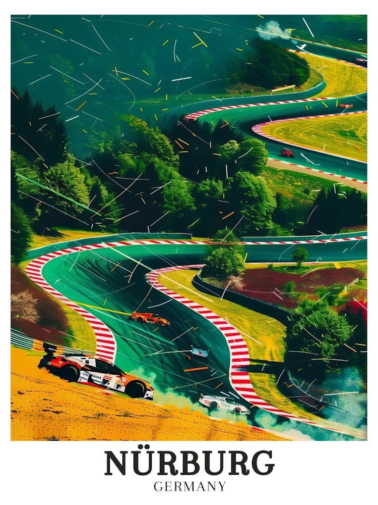 Nürburg Print Nürburgring Poster Nürburgring Poster Nordschleife Print Nürburg Print Nürburg Framed Nürburg Canvas