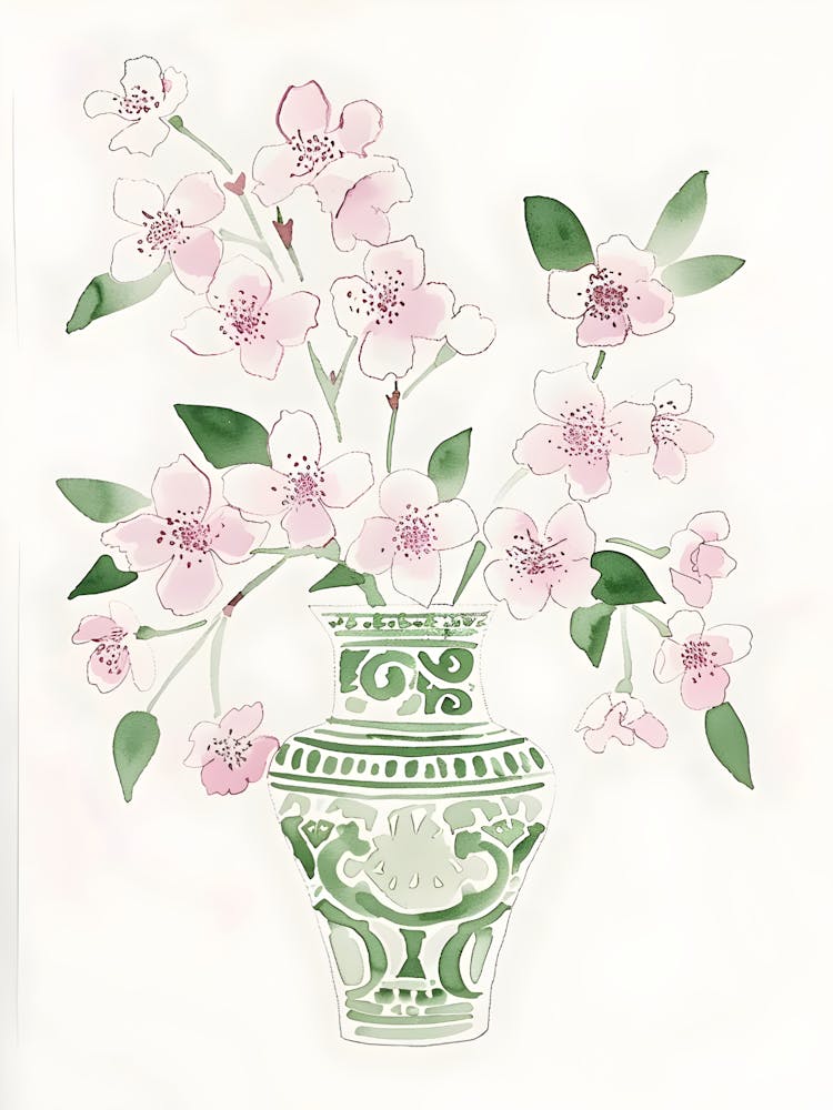 Cherry Blossoms In A Vase 1