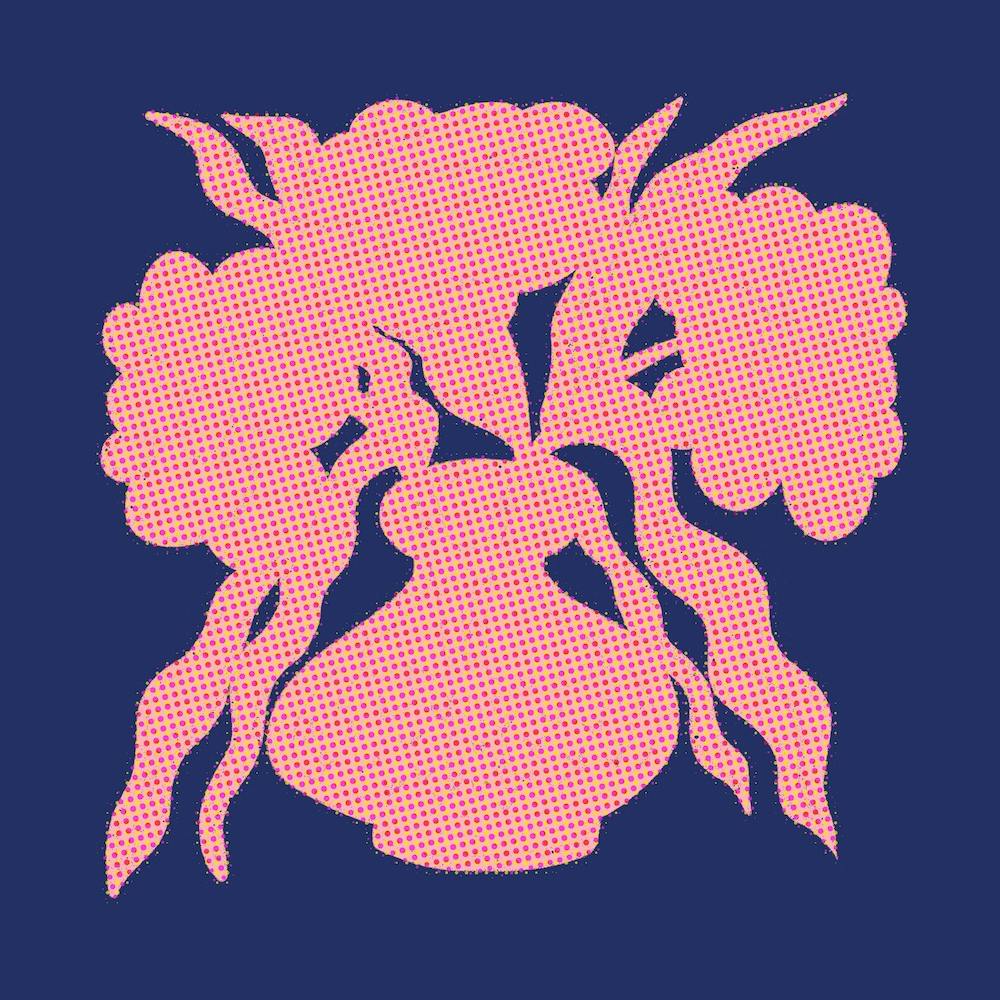 Vase In Blue Square