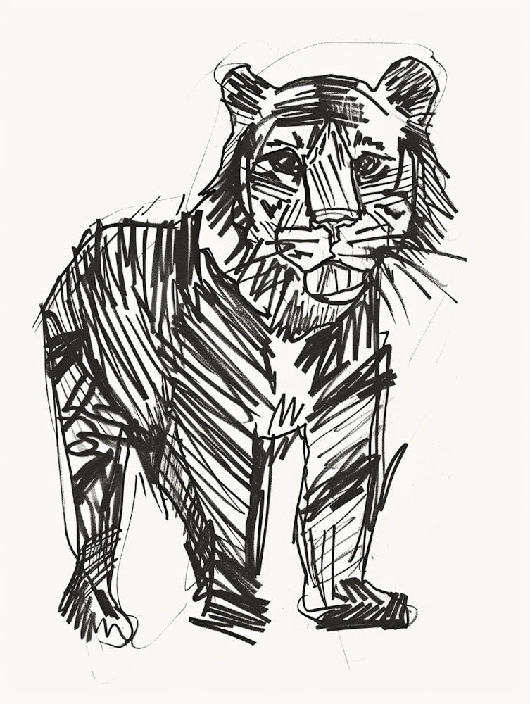 B&W Bengal Tiger