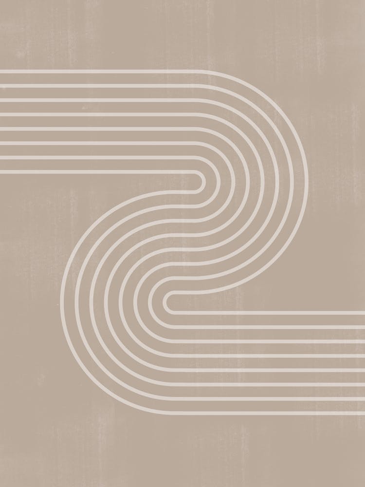 Simple Neutral Color Scandinavian Line Contemporary Graphic Design