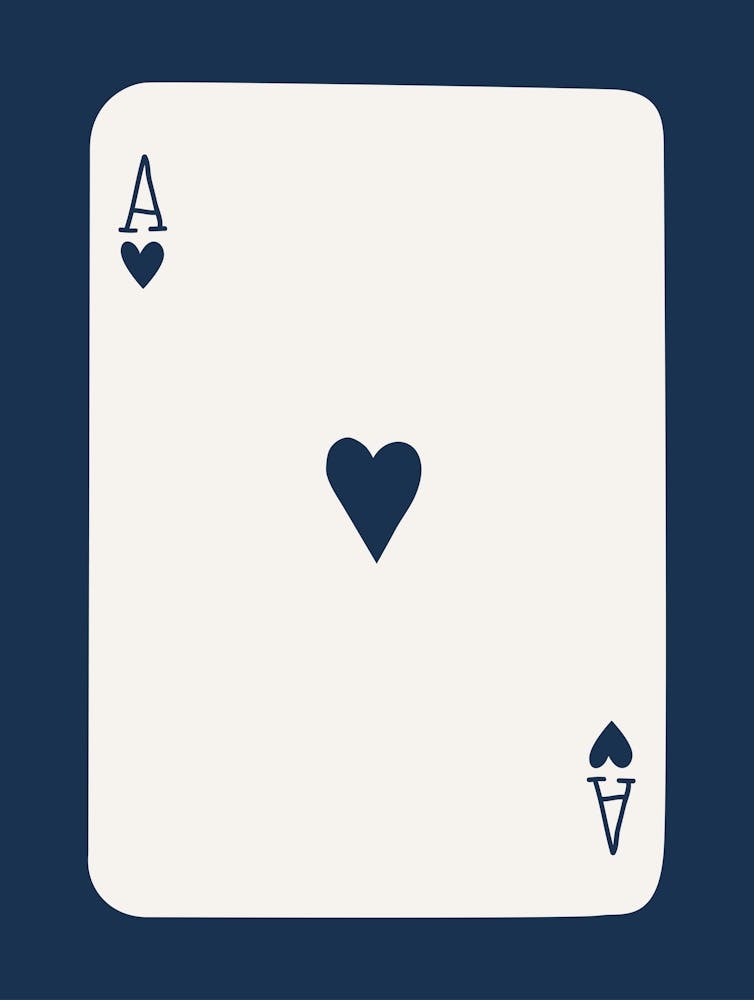Ace Playing Card Navy