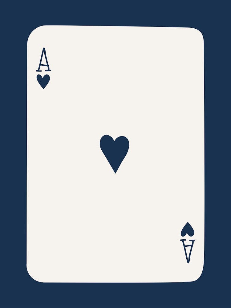 Ace Playing Card Navy