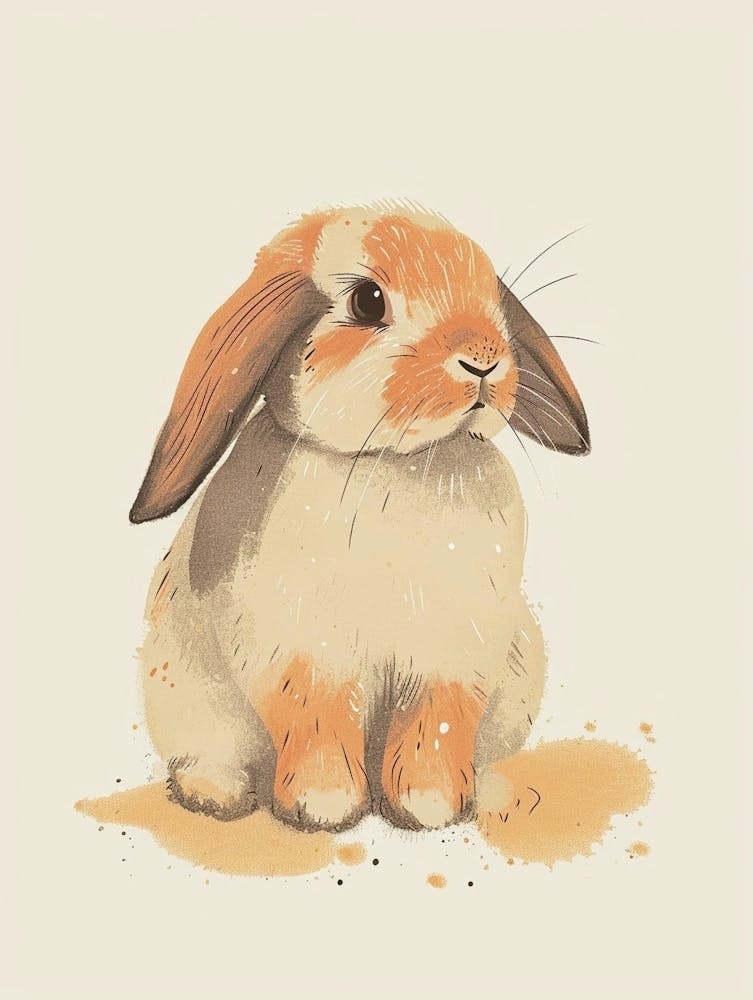 Illustration de Lapin Nain Hollandais pour Crèche 4