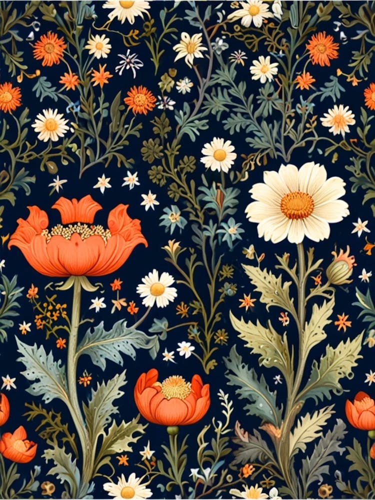 William Morris Floral Pattern 9