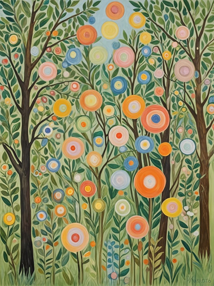 Fun Flowers In The Forest