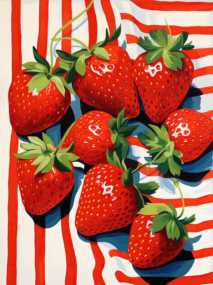 Strawberries Fruit Summer Illustration 7