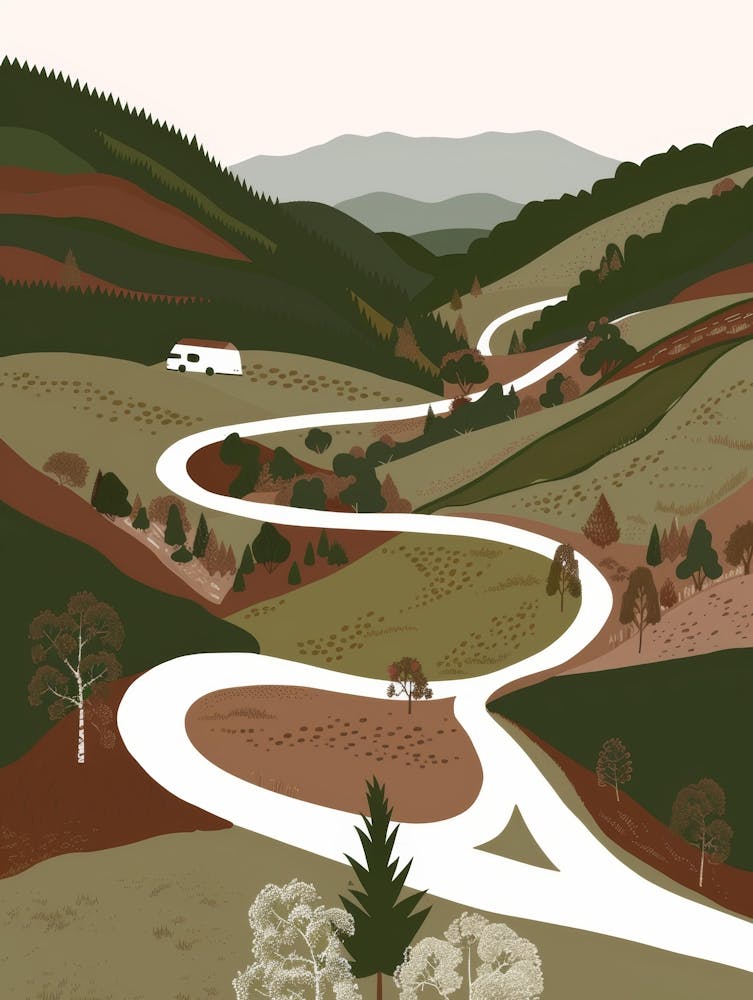 Route sinueuse