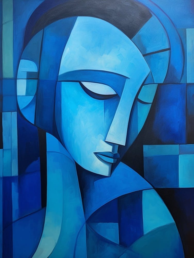 Cubist Abstract Geometric Illustration 1