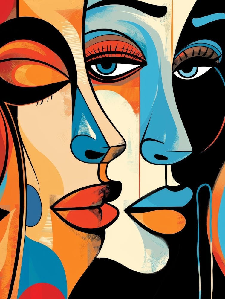 Two Women'S Faces 2
