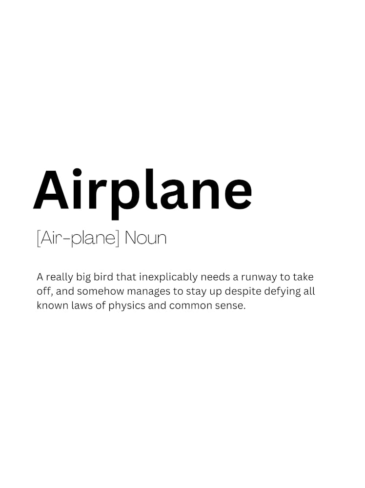 Airplane Definition Meaning