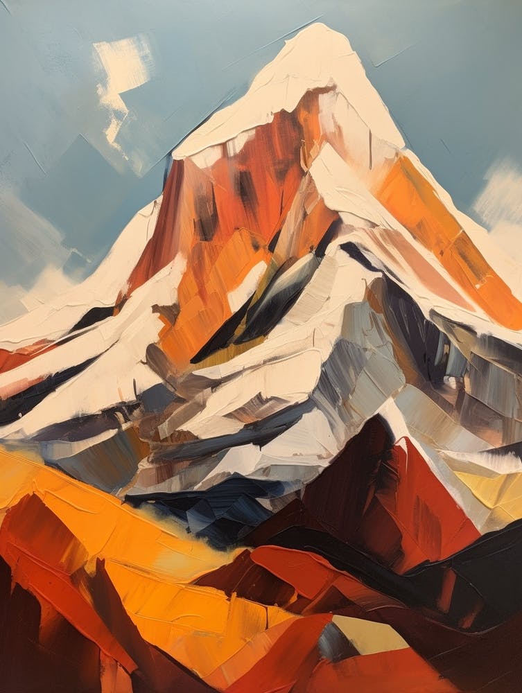 Huascaran Peru 1 Mountain Painting