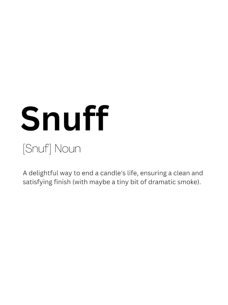 Snuff Definition Meaning