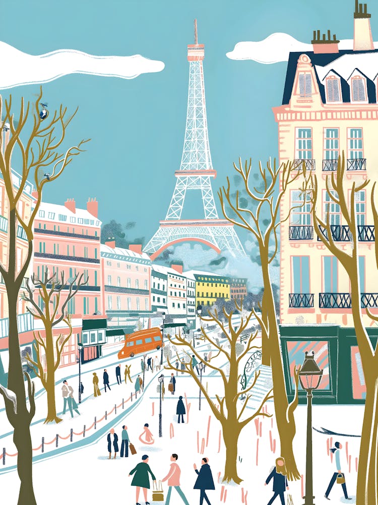 Paris im Winter