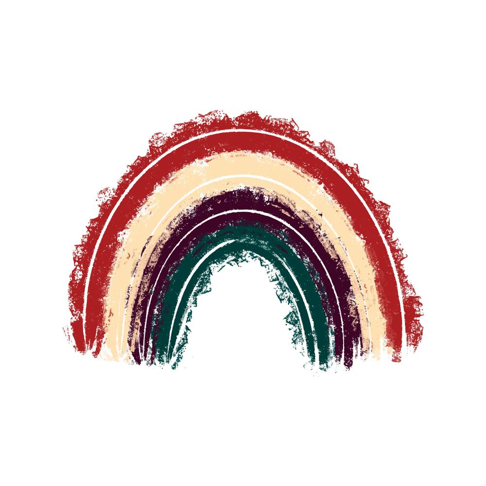 Abstract Rainbow Boho Rainbow Scandinavian Style