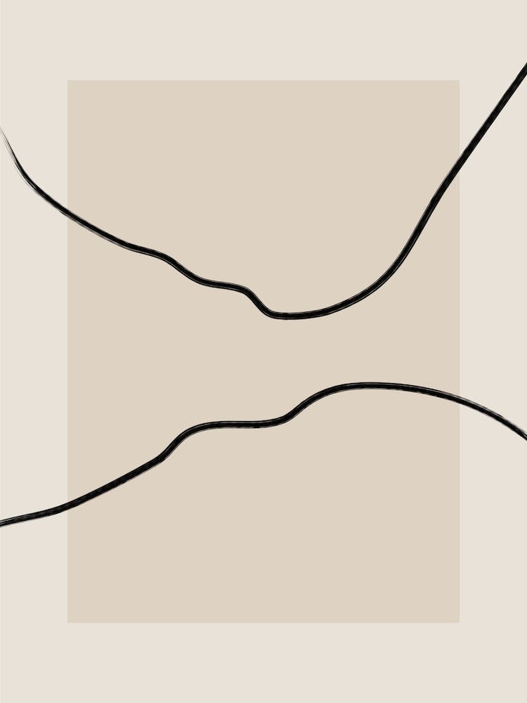 Soft Abstract Lines Poster No.2