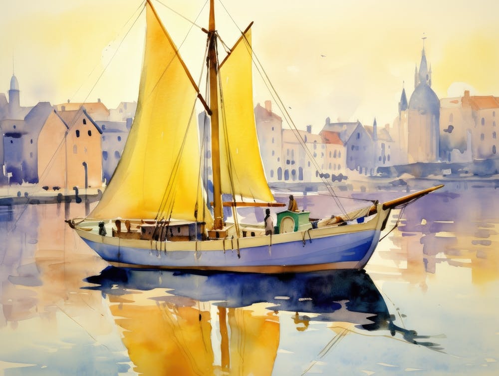 Sailboat In The Harbor