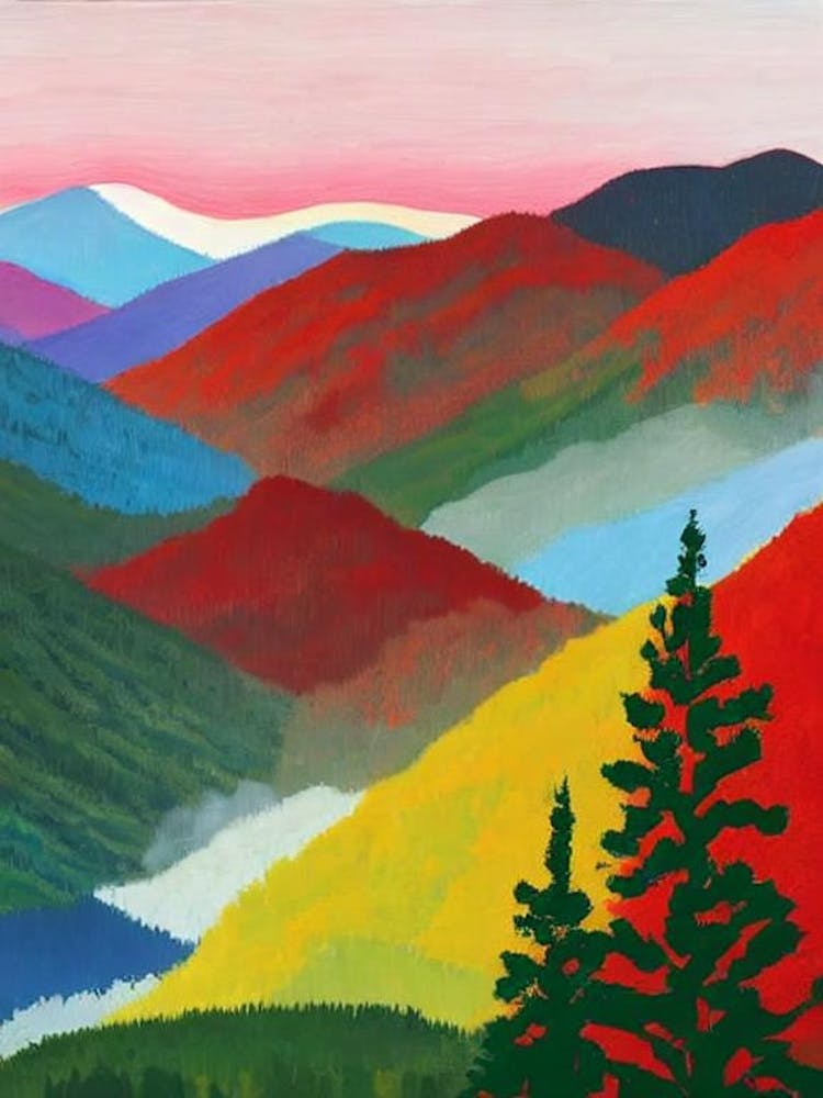 Great Smoky Mountains National Park United States Of America Abstract Colourful