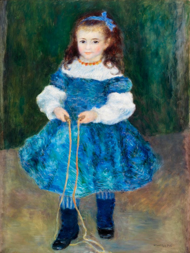 Girl With A Jump Rope (1876), Pierre Auguste Renoir