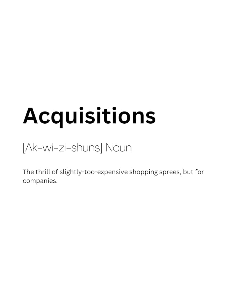 Acquisitions Definition Meaning