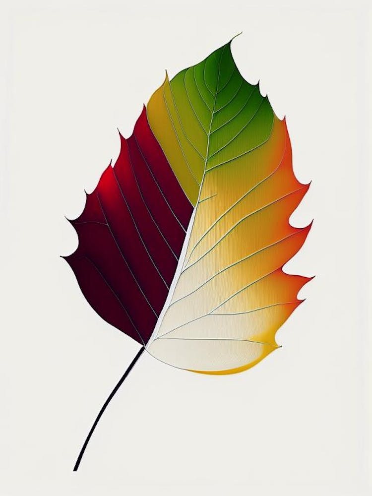 Sycamore Leaf Abstract 4