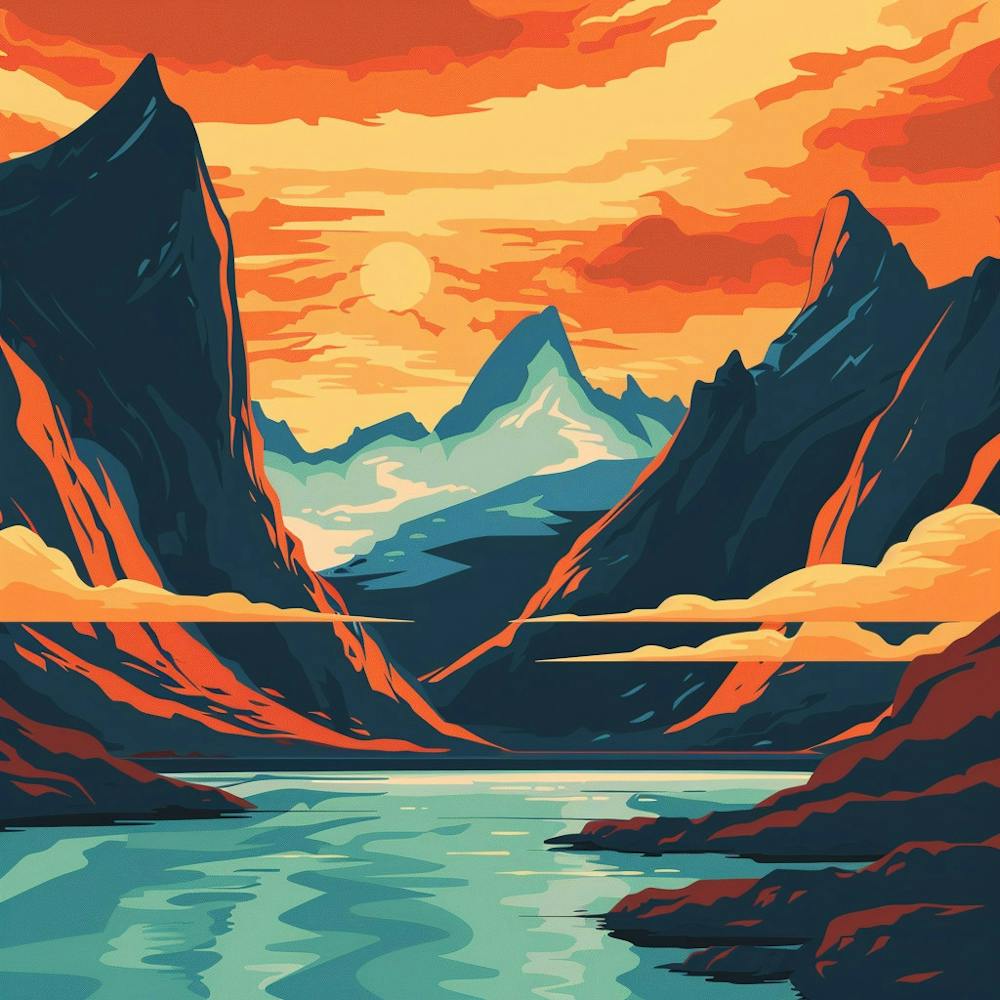 Sunset In The Mountains 9