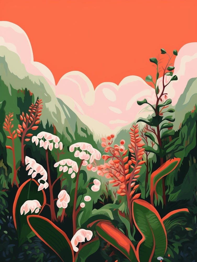 Boho Wildflower Painting Lily Of The Valley 3