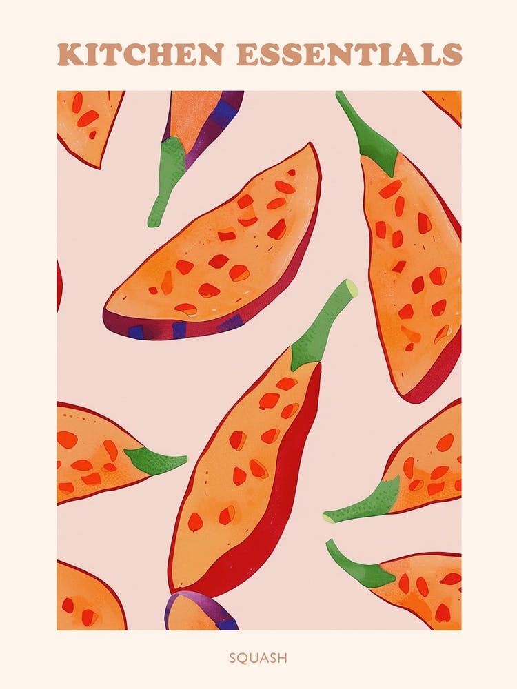 Squash Abstract Pattern Poster 2