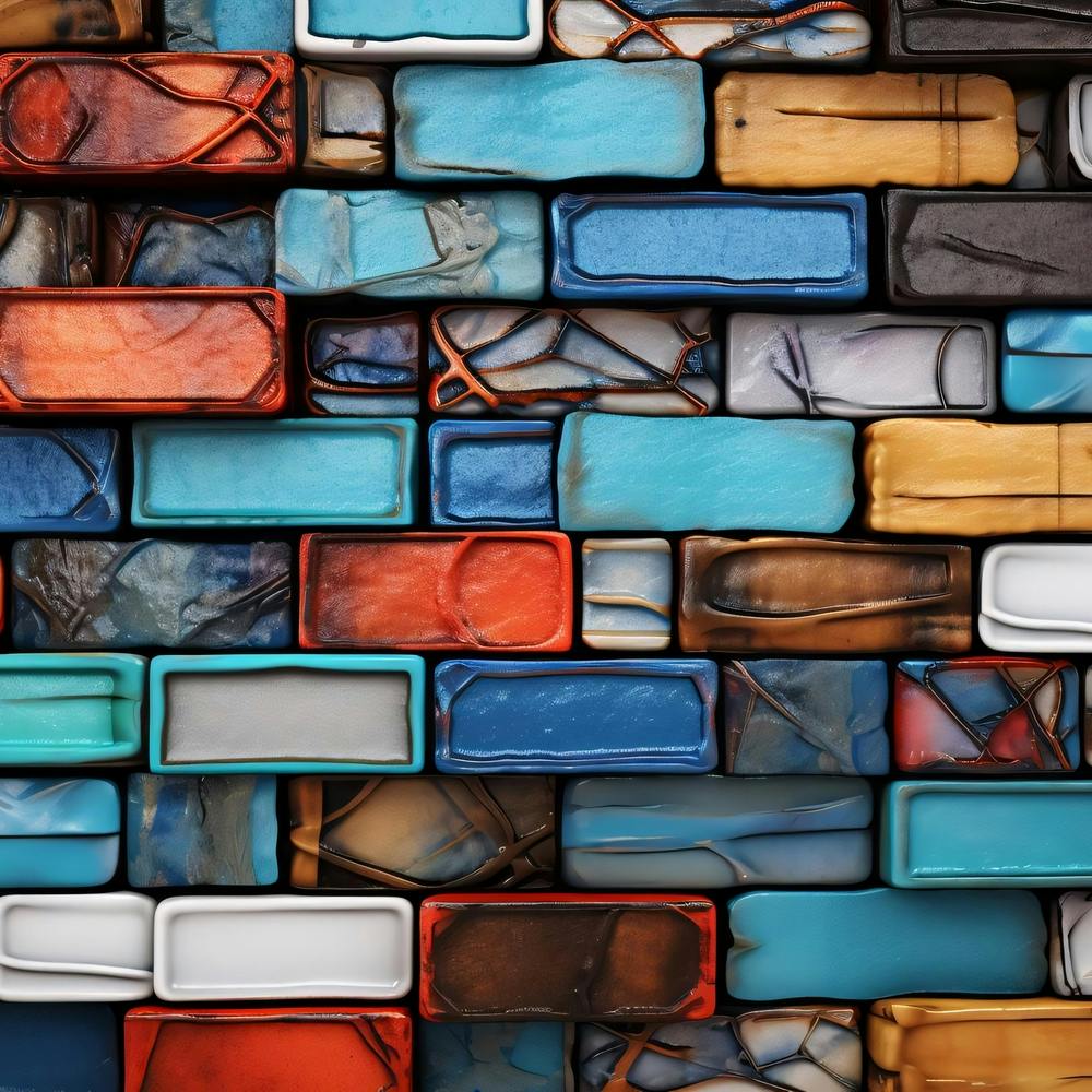 Colorful Brick Wall