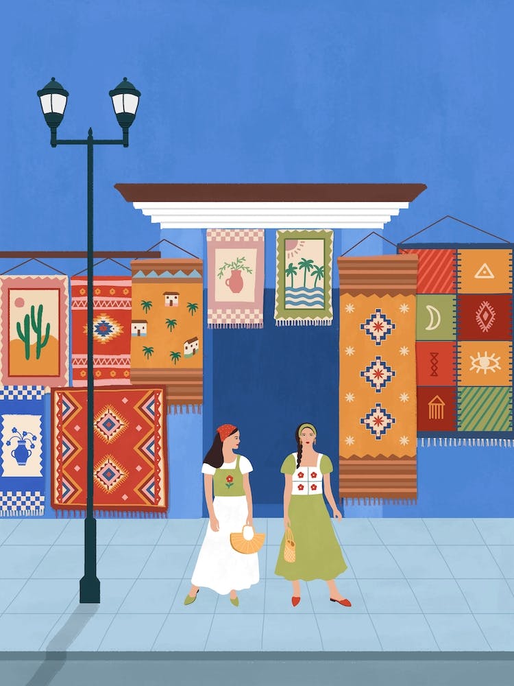 Oaxaca Carpet Shop Mexico