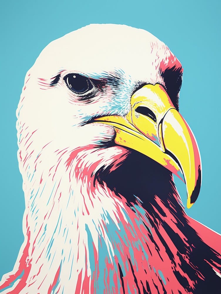 Andy Warhol Style Bird Albatross 3