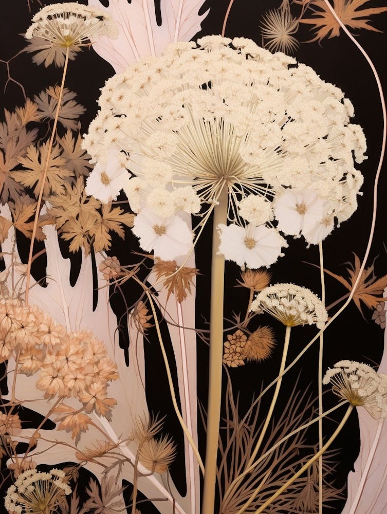 Flower Illustration Queen Annes Lace 1