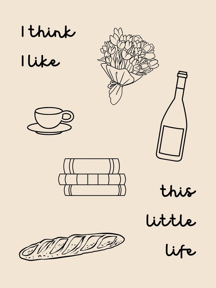 This Little Life Poster B&W