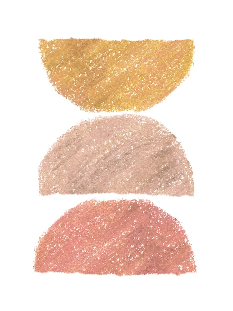 Terracotta tone balancing shapes