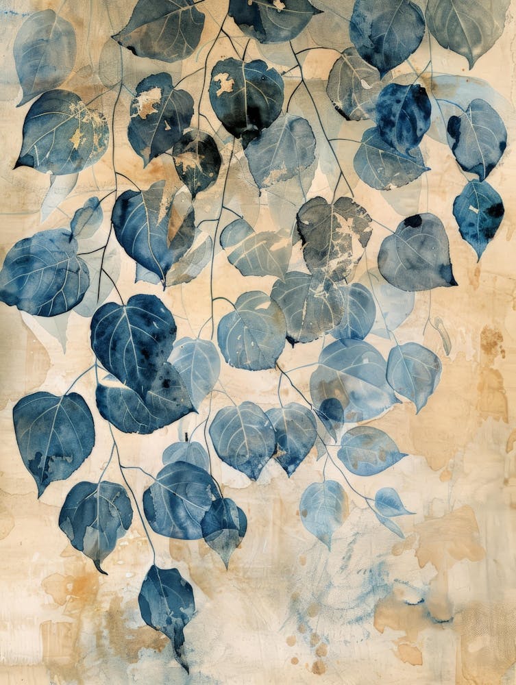 Blue Leaves 12